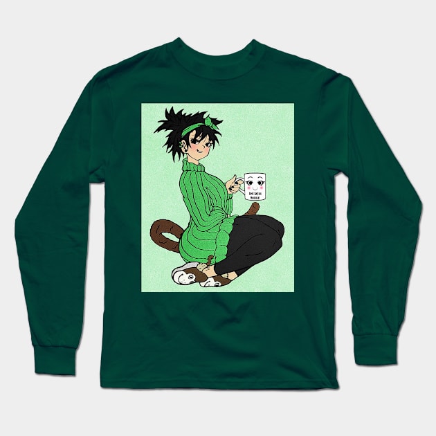 Best Saiyan Mamma Green Long Sleeve T-Shirt by TeeJay93